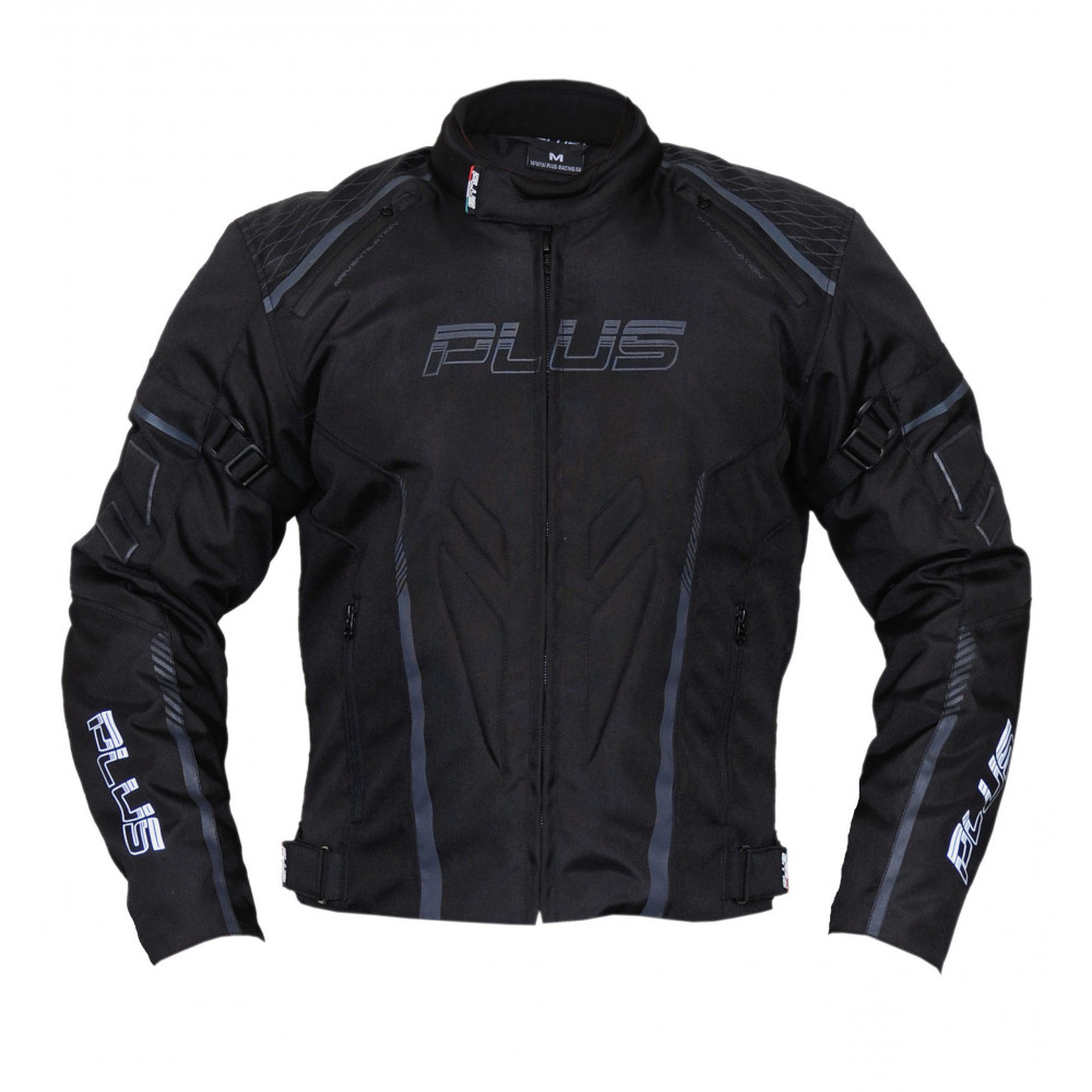 Plus Racing Ray férfi motoros dzseki fekete Plus Racing Ray férfi motoros dzseki fekete